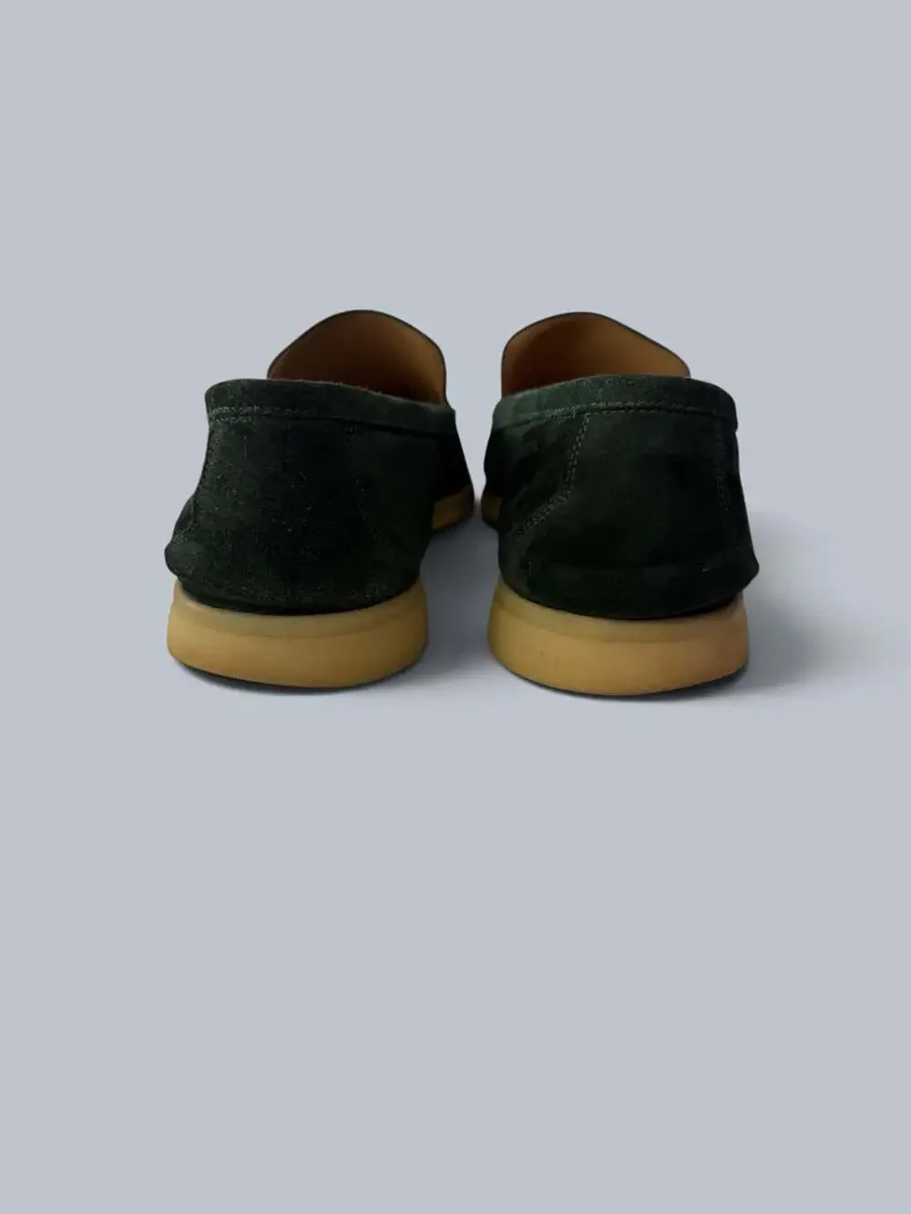 Scarosso Suede Loafers Green Size 12US 45EU